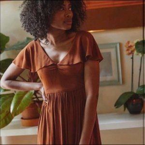 ISO Christy Dawn Monarch Dress Color Rust Size Medium